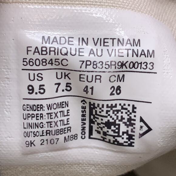 Converse Chuck Taylor All Star Lift Platform Shoes Women’s Sz 9.5 - Picture 10 of 10